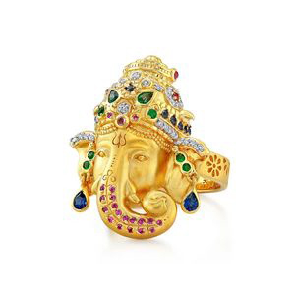 Ganesha Diamond Ring